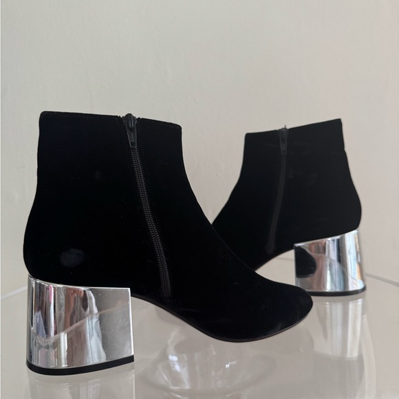 Maison Margiela MM6 Velvet Silver boots black 39 - Picture 7 of 16